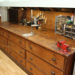 Wooden tool bench